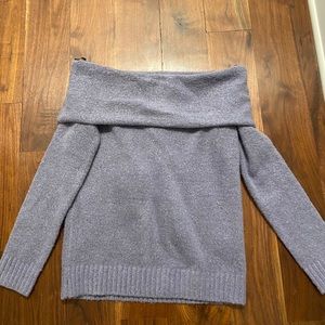 Off the shoulder long sweater
